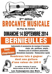 6 ieme Edition de la Brocante Musicale de Bernieulles